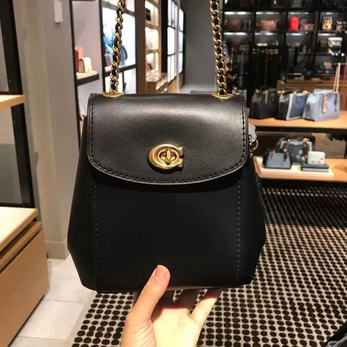 Coach parker backpack black 2025