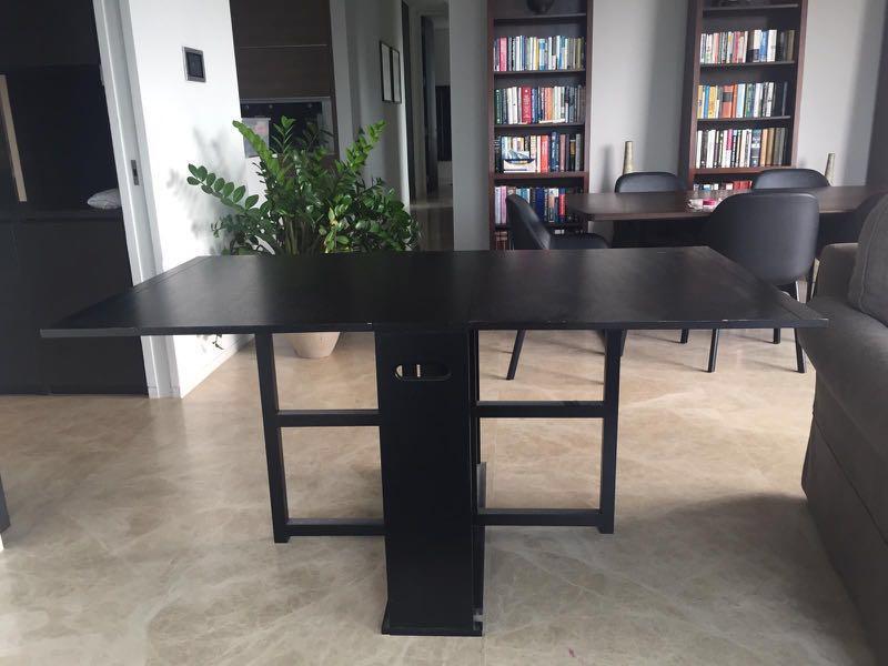 Crate And Barrel Folding Table Furniture Tables Chairs On Carousell