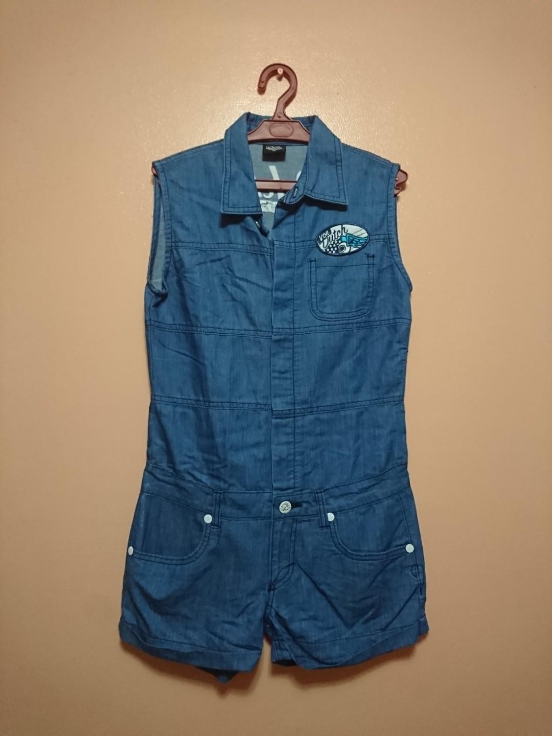 von dutch denim jumpsuit