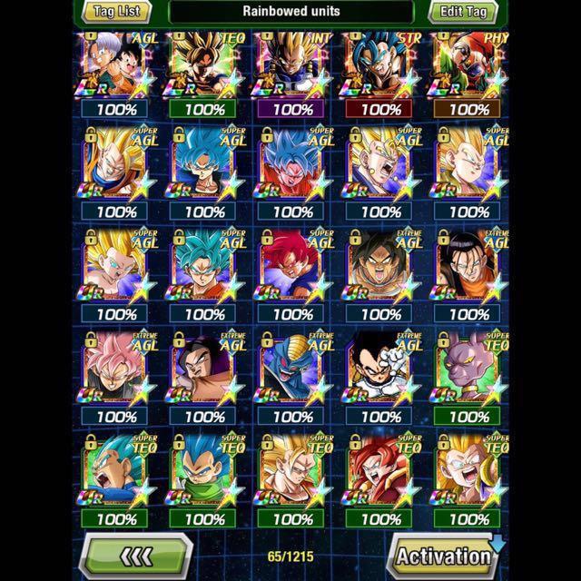 Dokkan Battle Global Whale with 29 Different LRs