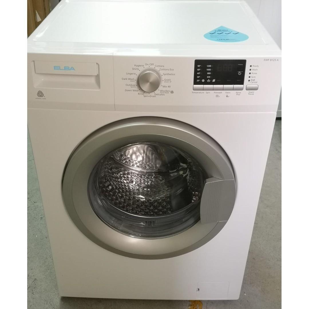 ELBA 8kg EWF8123A Washing Machine Italian Brand, TV & Home Appliances