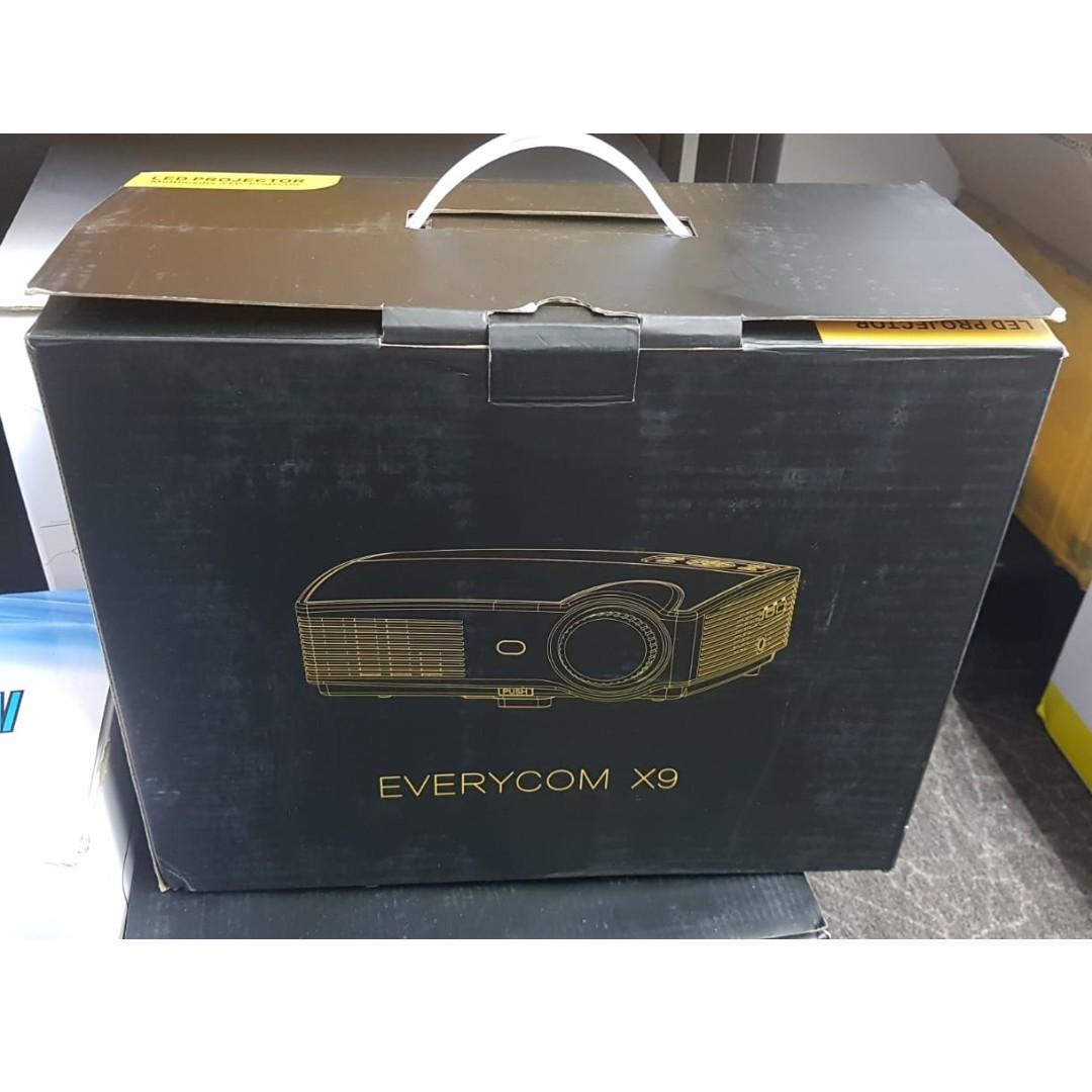 Everycom X9 LED HD Projector, TV & Home Appliances, TV & Entertainment ...