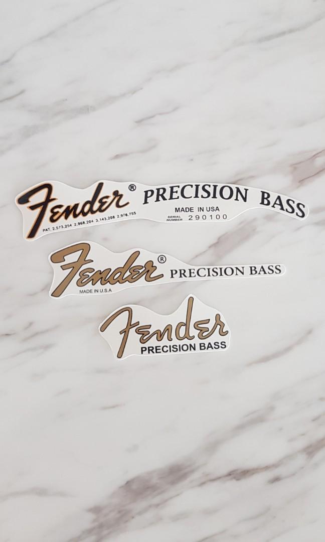 Fender Precision Bass Decal Music Media Music