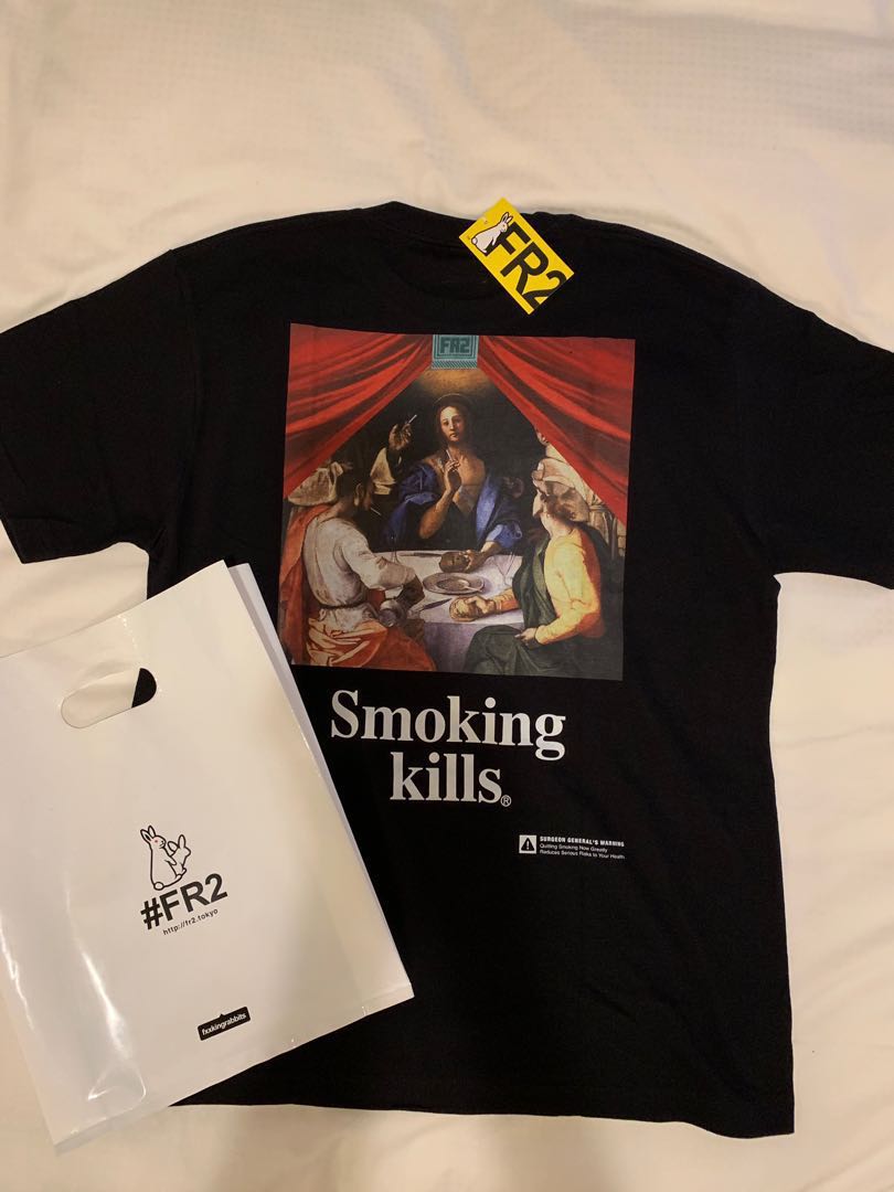 Fr2 The Scene Smoking Kills Tee Men S Fashion Tops Sets Tshirts Polo Shirts On Carousell