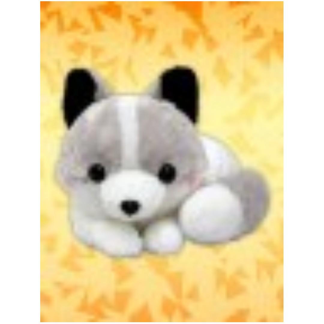 grey fox stuffed animal