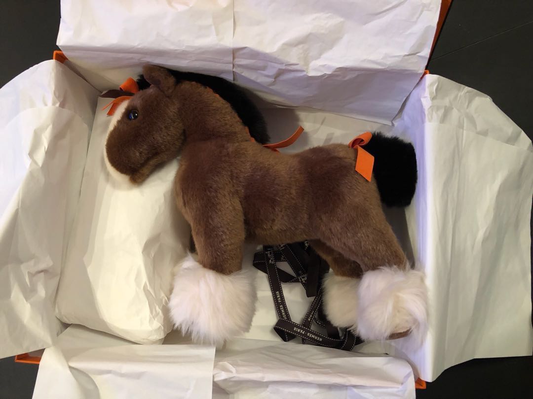Hermes plush horse online