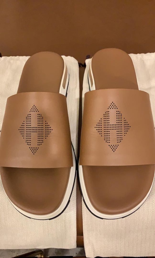 Men hermes slippers online