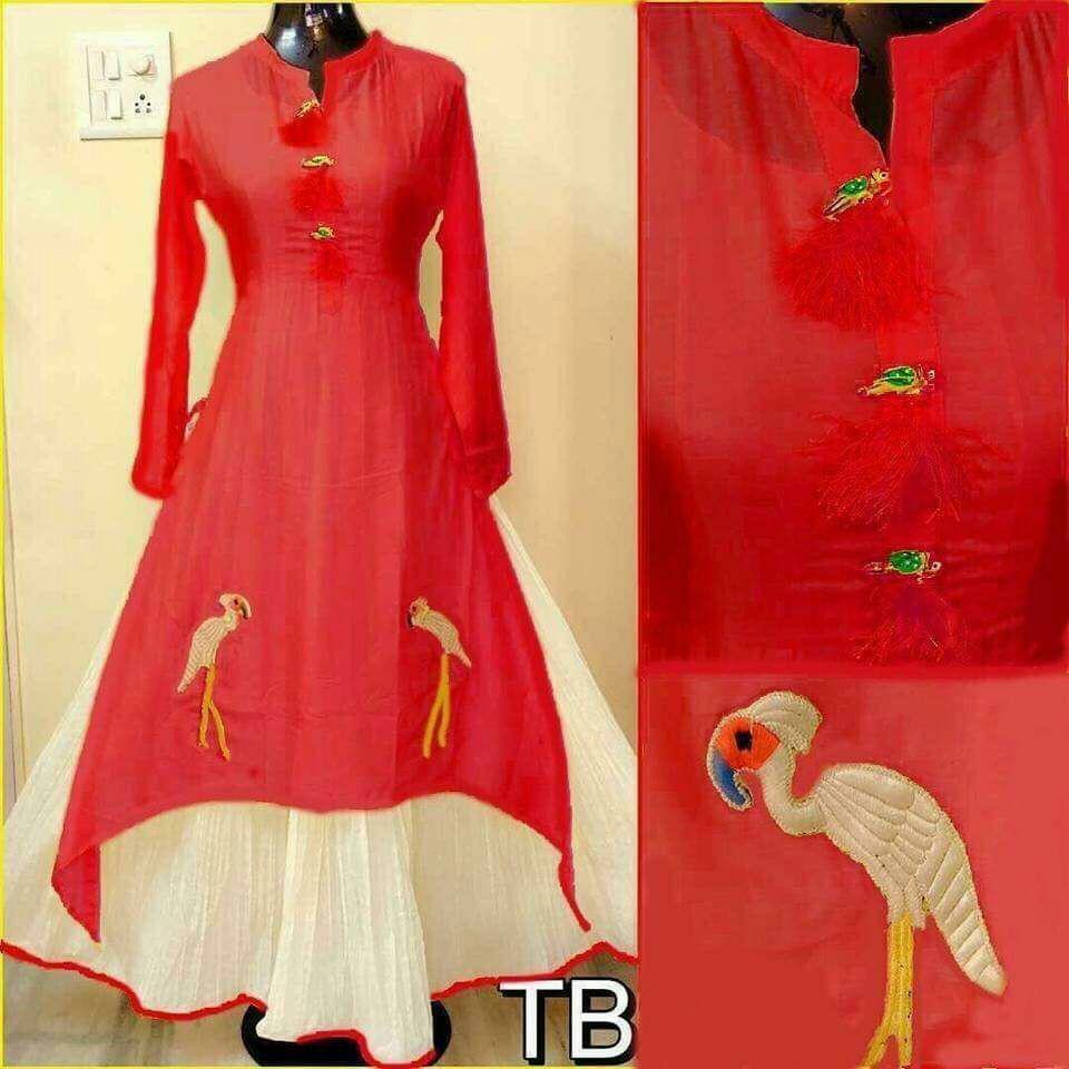 indo western kurti with skirt