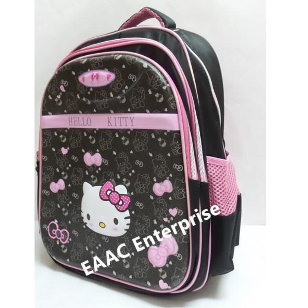 Hello Kitty Black School Bag Backpack Beg Sekolah L