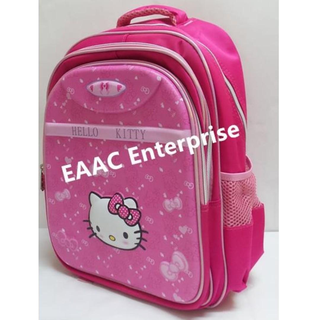 Hello Kitty Pink School Bag Backpack Beg Sekolah L