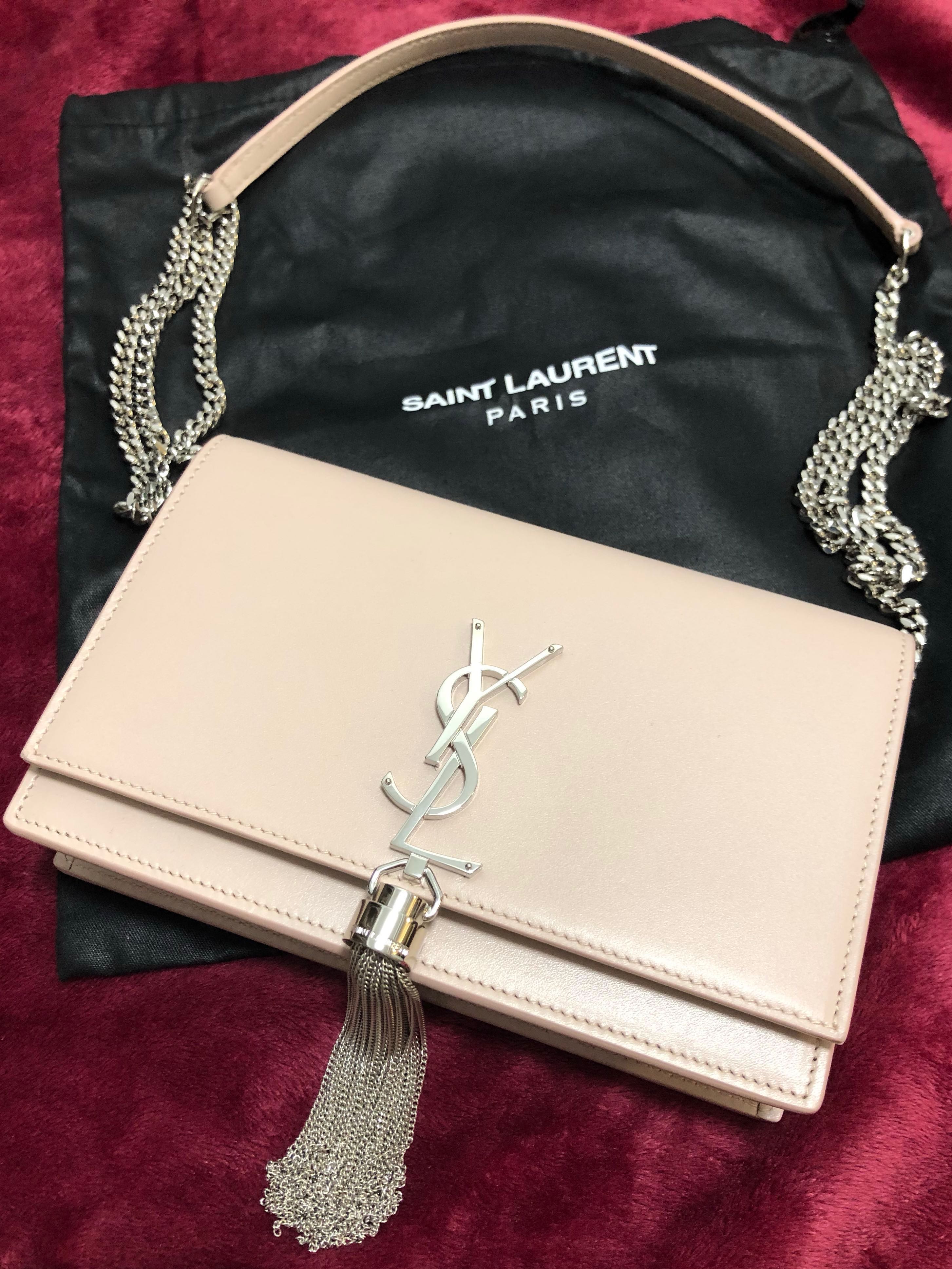 ysl kate chain wallet with tassel