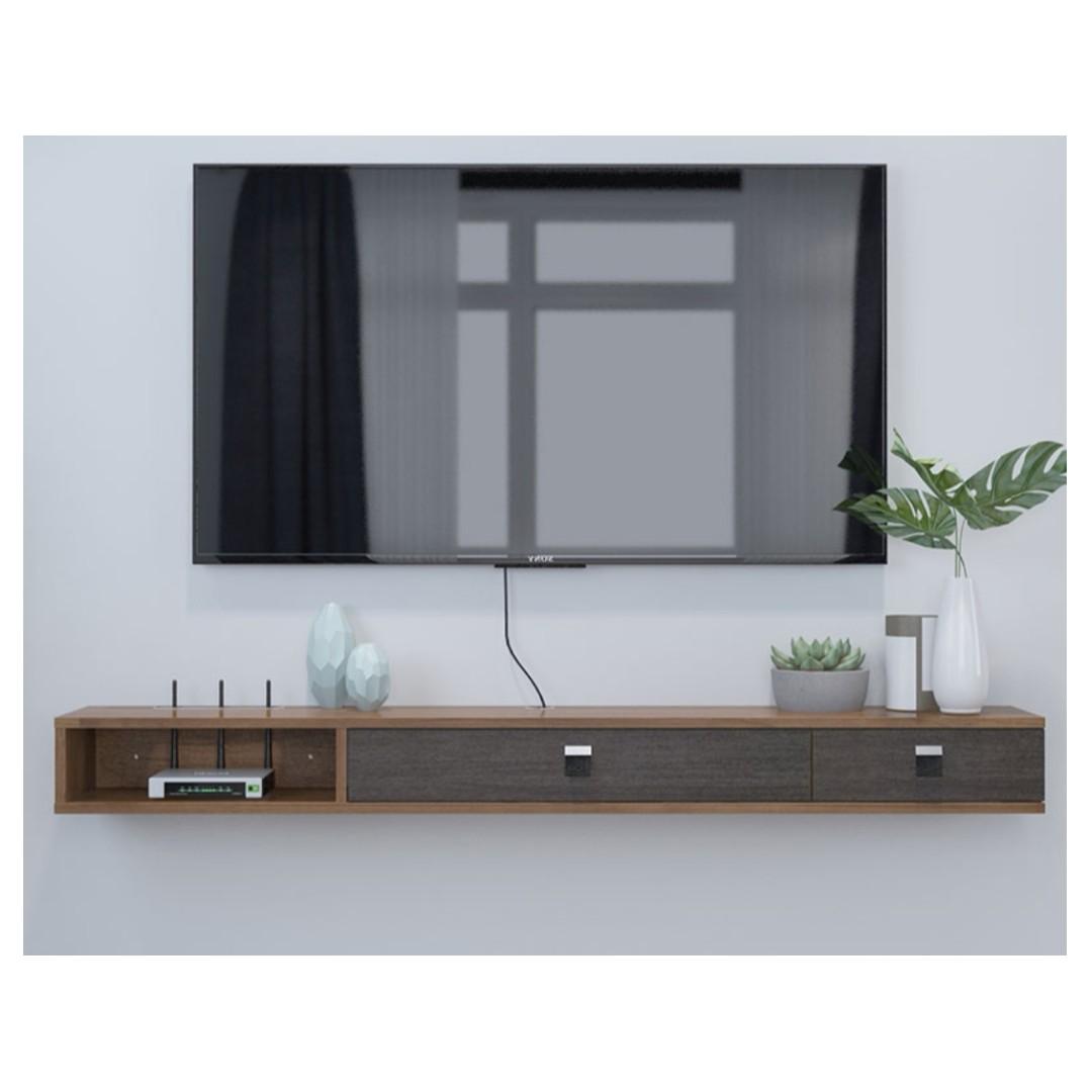 New In 1 8m Wall Mount Tv Cabinet Tv Console Furniture Shelves Drawers On Carousell