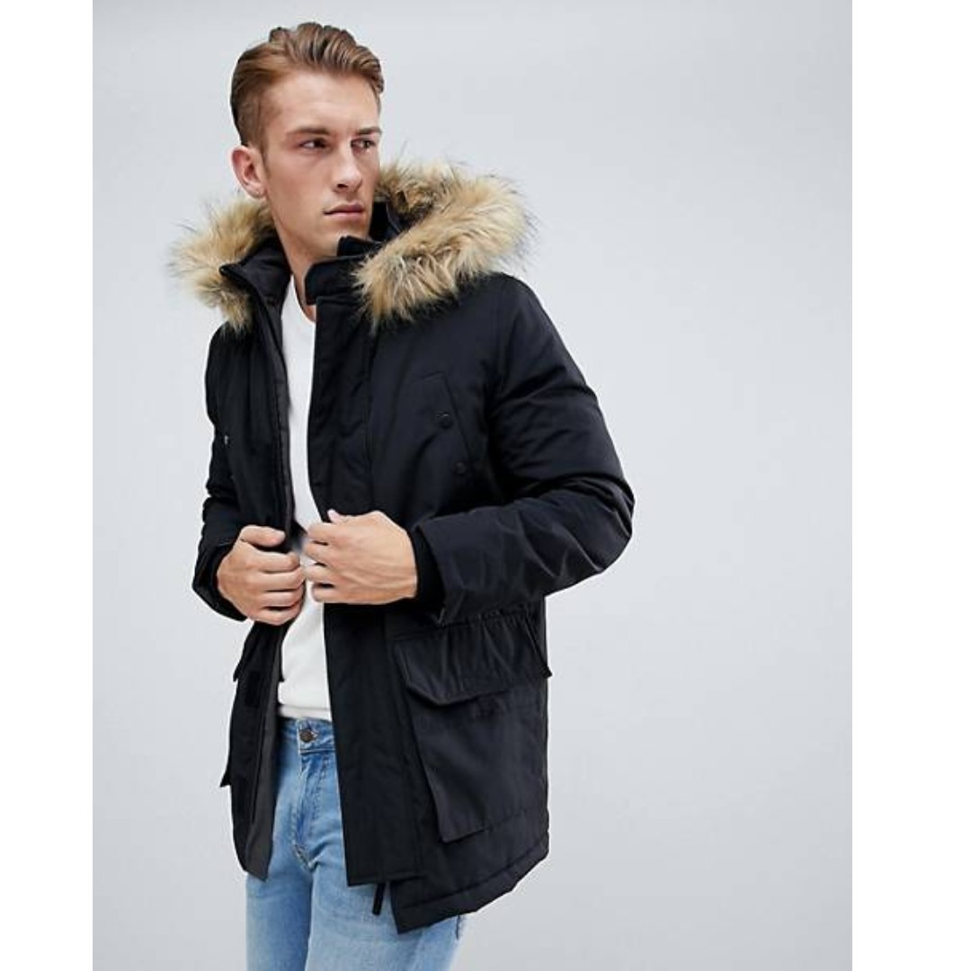 New look parka jacket clearance