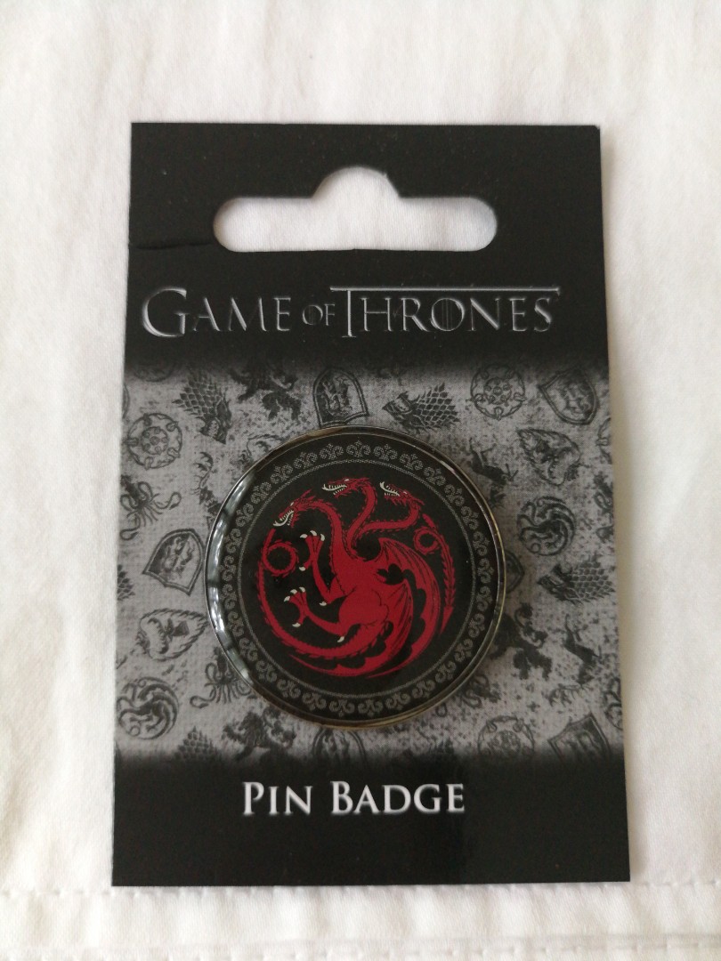 Official Hbo Game Of Thrones House Targaryen Sigil Enamel Pin Hobbies Toys Toys Games On Carousell