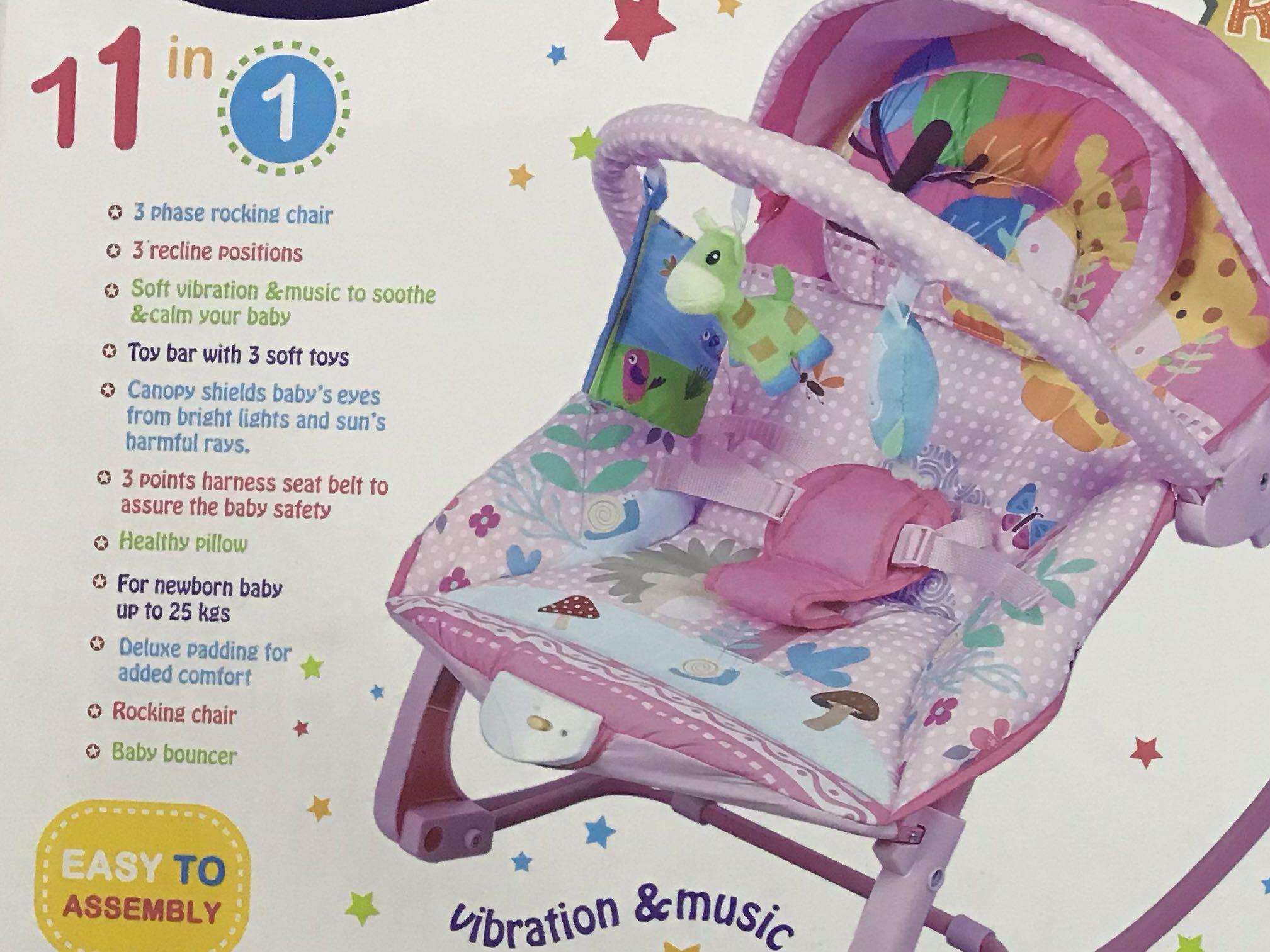 Pliko Baby Bouncer Piccola Rocking Chair Pink Pliko Baby Bouncer Piccola Rocking Chair Pink