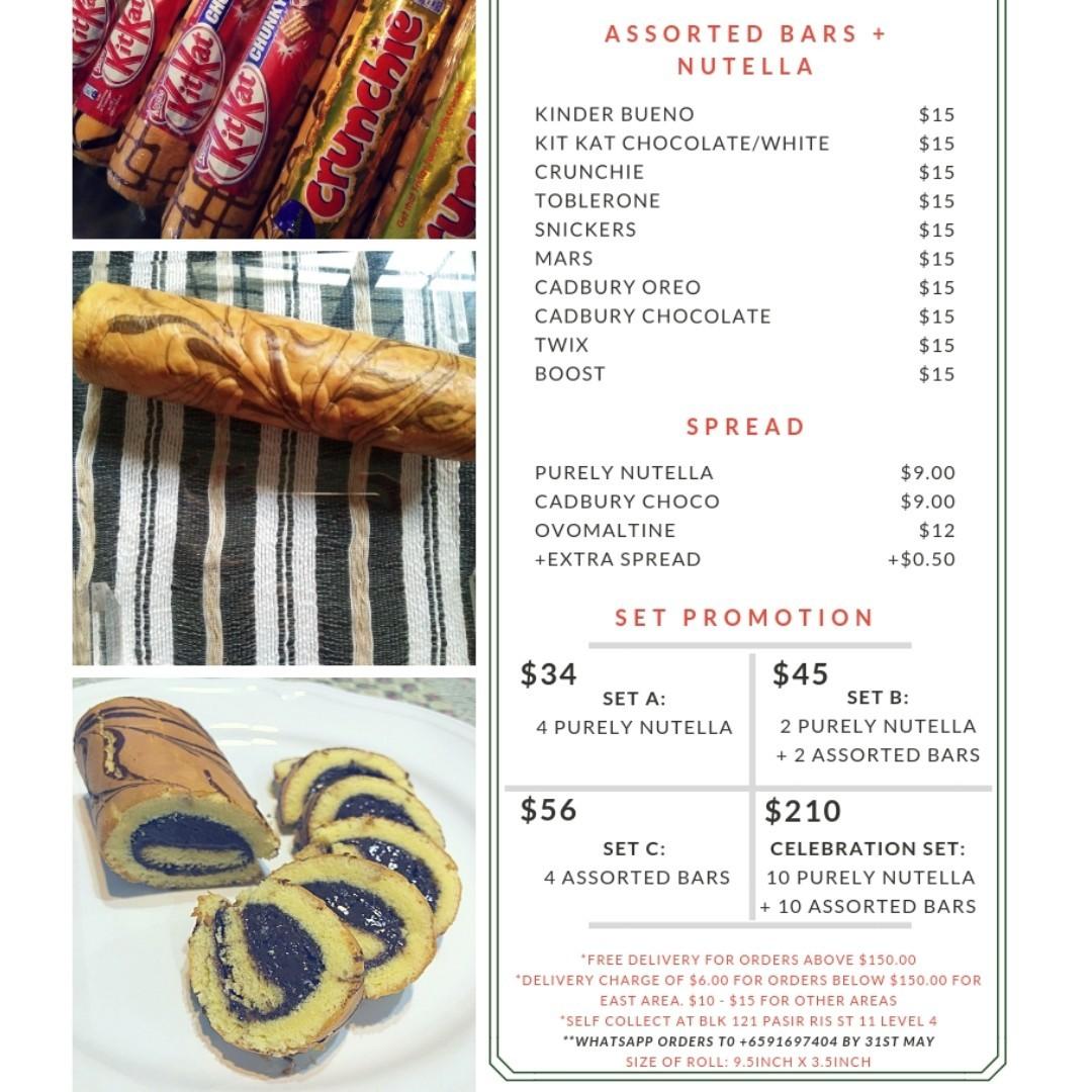PREORDER NUTELLA ROLLS FOR RAYA, Food & Drinks, Packaged & Instant Food ...