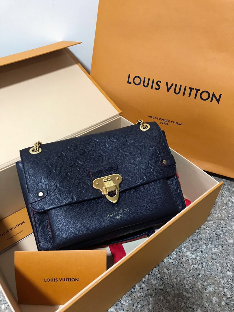 Louis Vuitton Vavin PM Empreinte Leather M44929 Turtledove (taupe