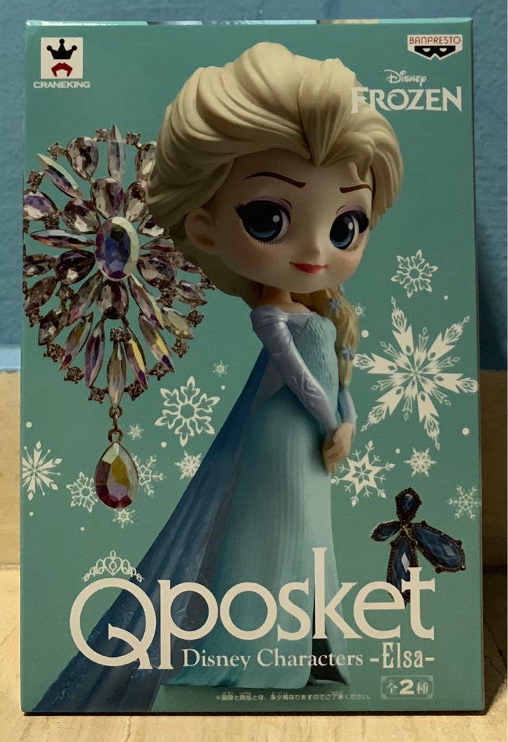 Q Posket Disney Characters Elsa Frozen Pastel Version Toys Games Bricks Figurines On Carousell