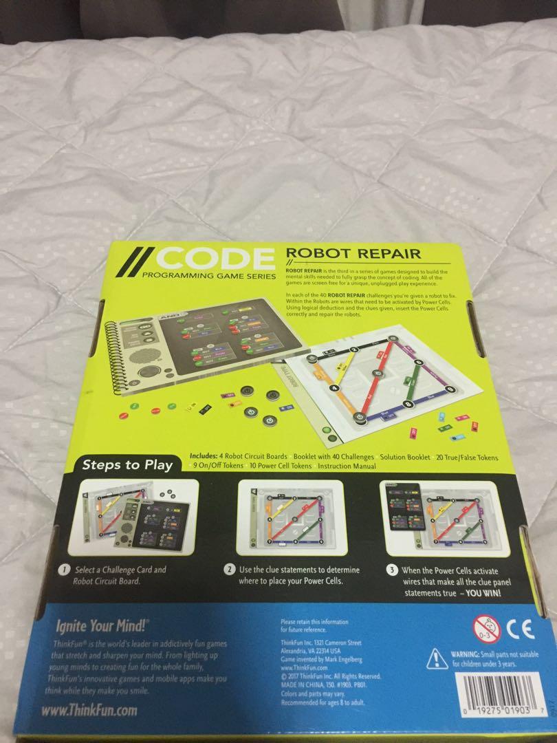 Robot Repair Programming Game Series, Hobbies & Toys, Toys & Games on ...