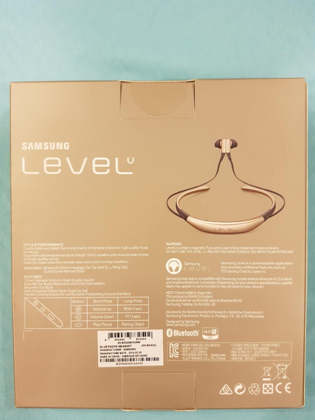 Samsung level u mic position outlet