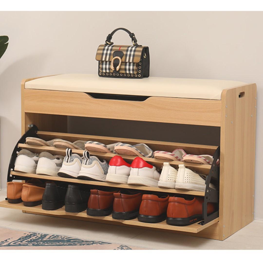 Sarcoxie Compact Shoe Storage Bench Furniture Shelves Drawers On Carousell Fortunately, a shoe rack bench can offer you a better solution. sgd