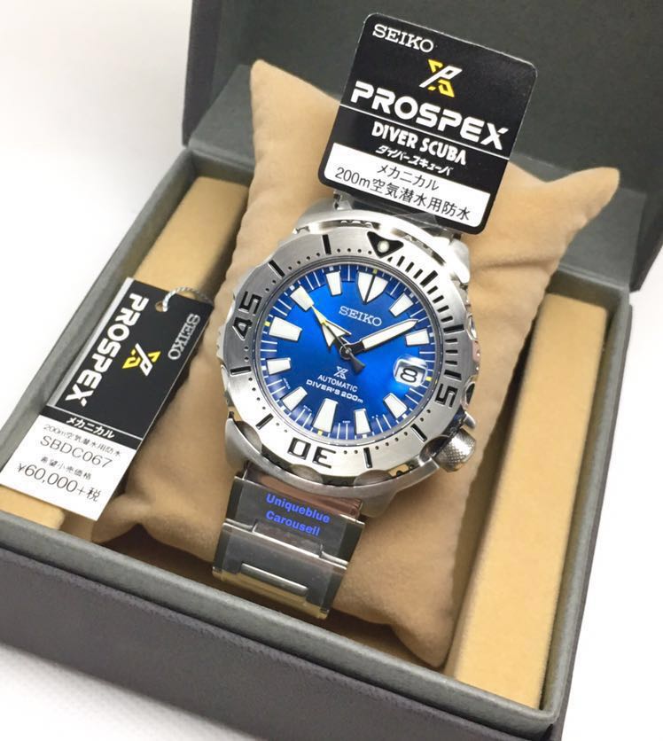 Sold Out Seiko SBDC067 Prospex Monster Blue Coral Date Cyclops Lens Scuba Diver Made In Japan Mobile Phones Gadgets Wearables Smart Watches on Carousell