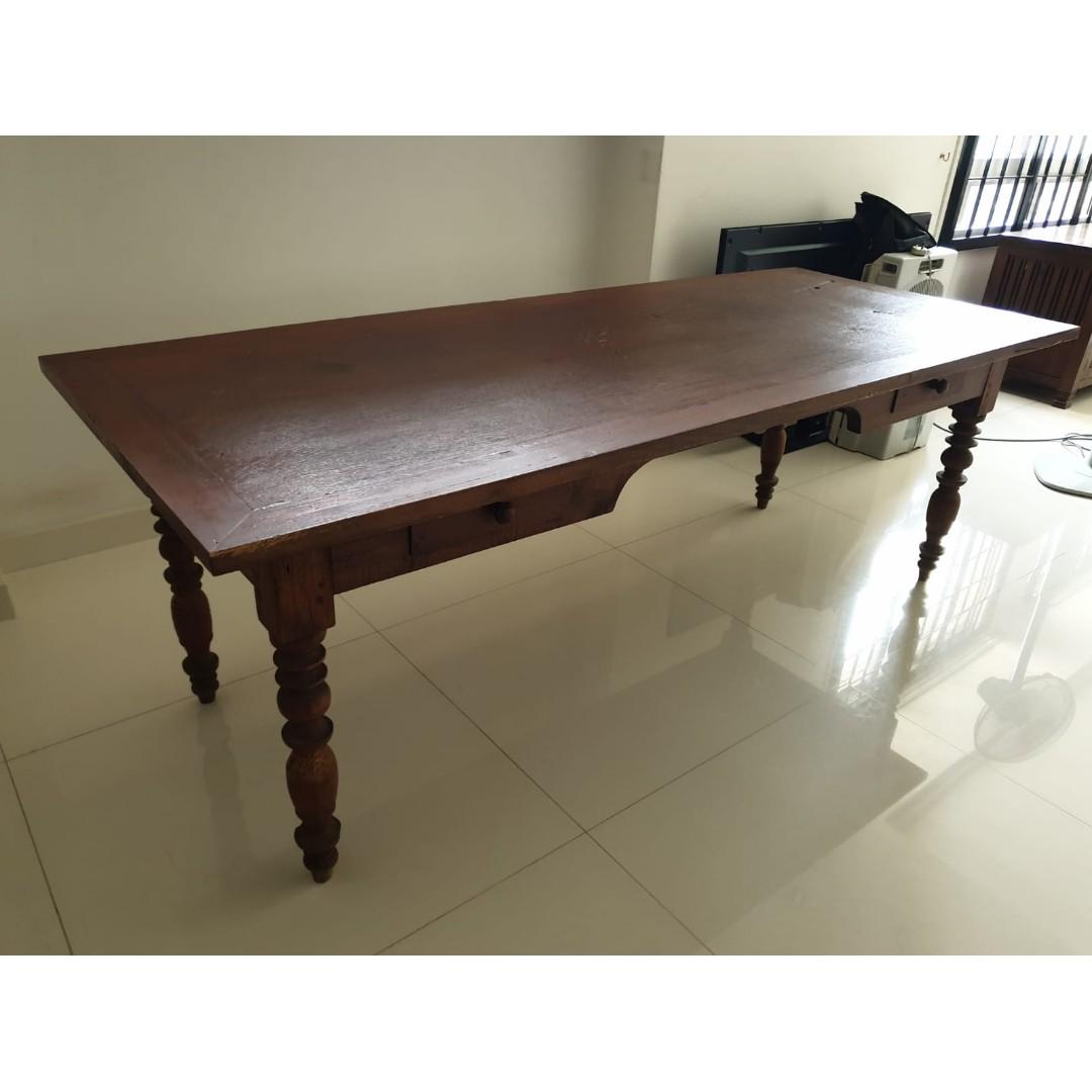 Study Table (Antique), Furniture & Home Living, Furniture, Tables ...