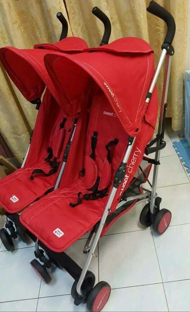 sweet cherry twin stroller