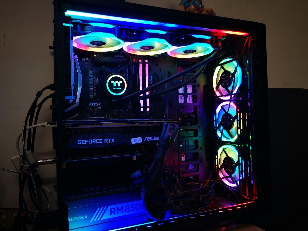 Thermaltake Floe Riing 360 Tt Premium Edition Rgb Cpu Water Cooler Upgraded Fans And Total 9 Fans With Local Warranty Electronics Computer Parts Accessories On Carousell