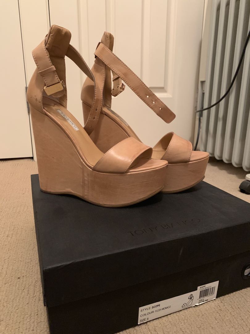 TONY BIANCO WEDGES Women s Fashion Shoes on Carousell
