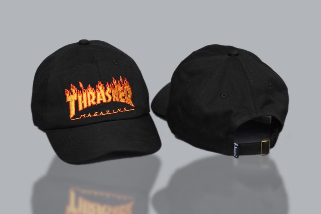 Topi Dad Hat Thrasher Magazine Flame 
