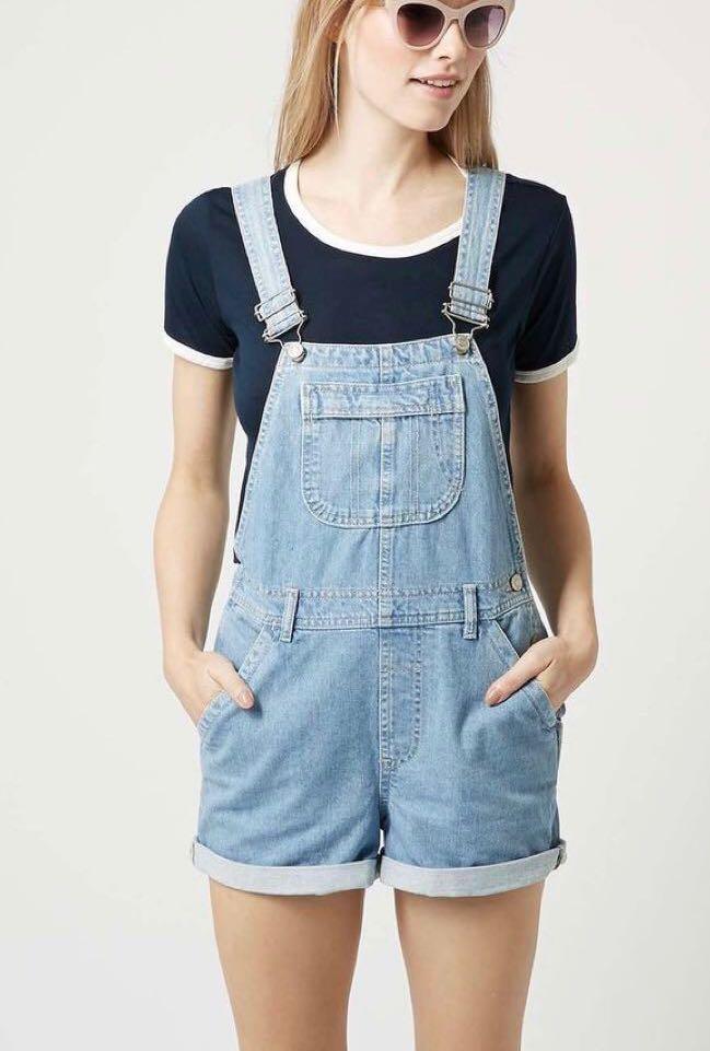 TOPSHOP MOTO Denim Short Dungarees | Topshop outfit, Distressed denim shorts,  Overall shorts