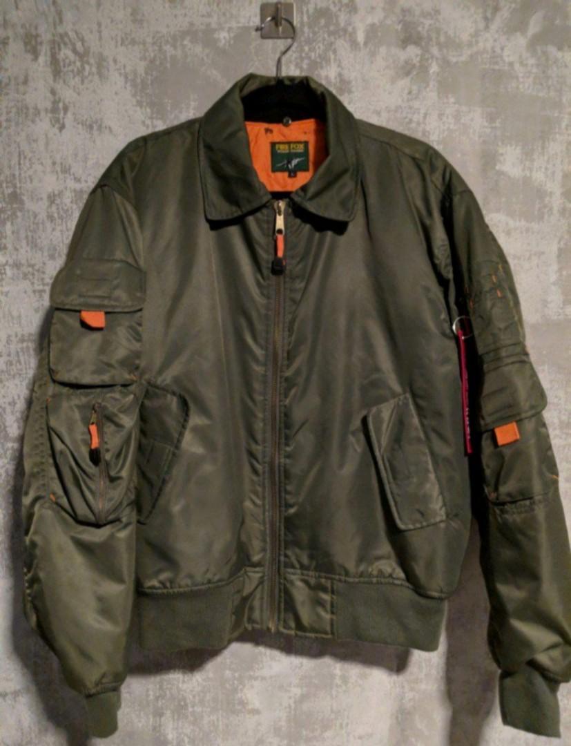 Tactical Olive Green Flight Ma 1 Bomber Jacket Men S Fashion