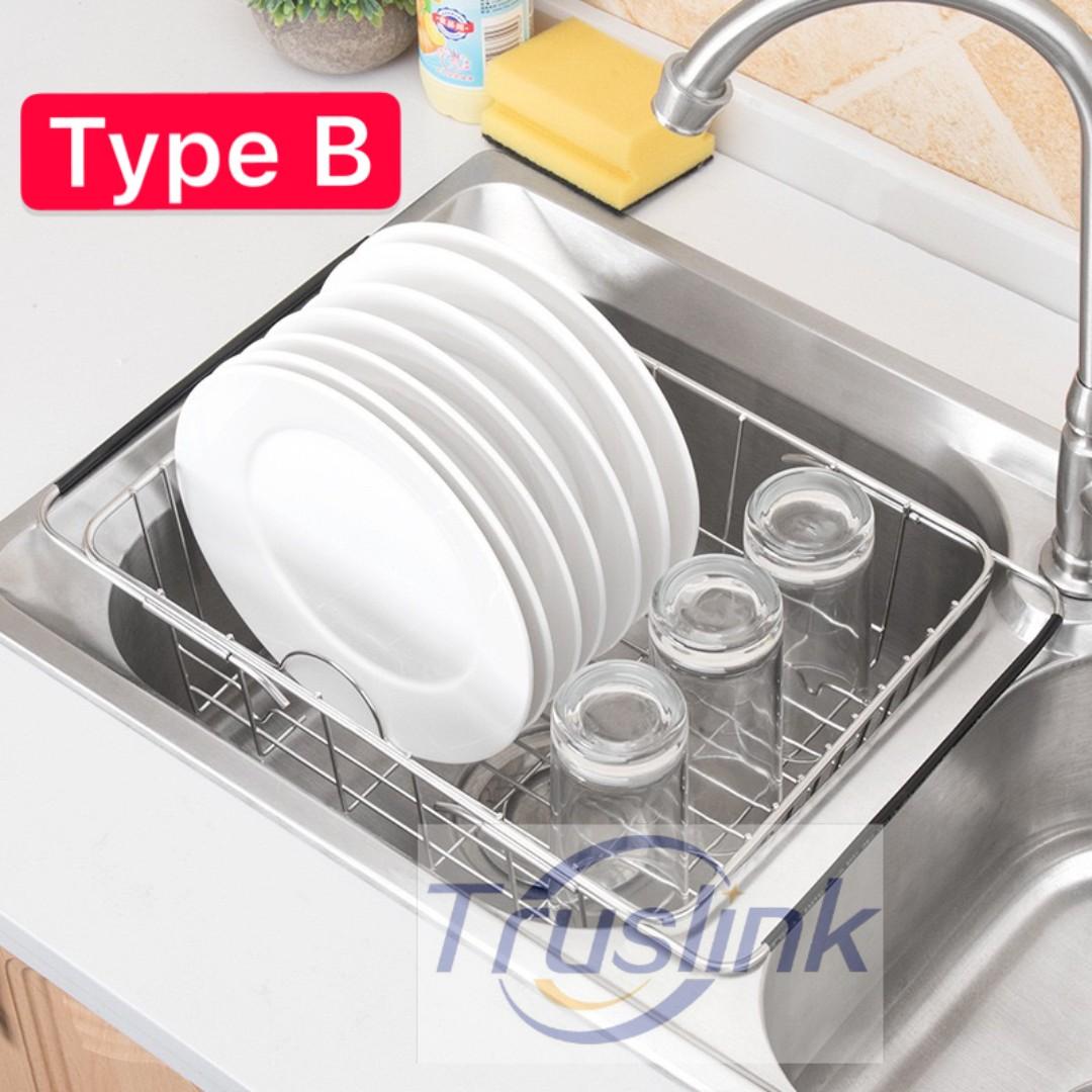 Type B Type E Stainless Steel In Sink Dish Drainer Sink