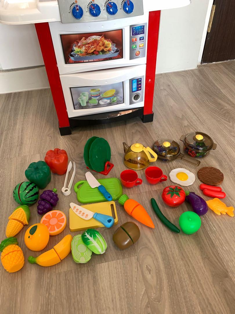 Used toy kitchen set, Hobbies & Toys, Toys & Games on Carousell