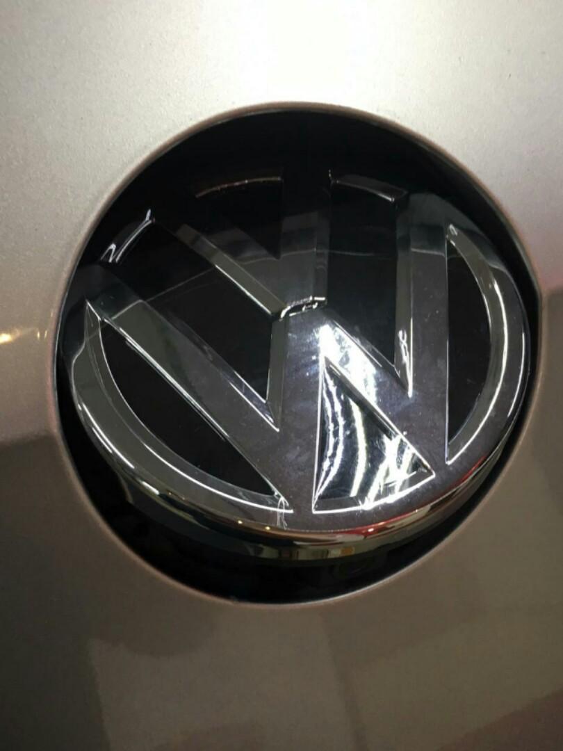 vw emblem reverse camera car