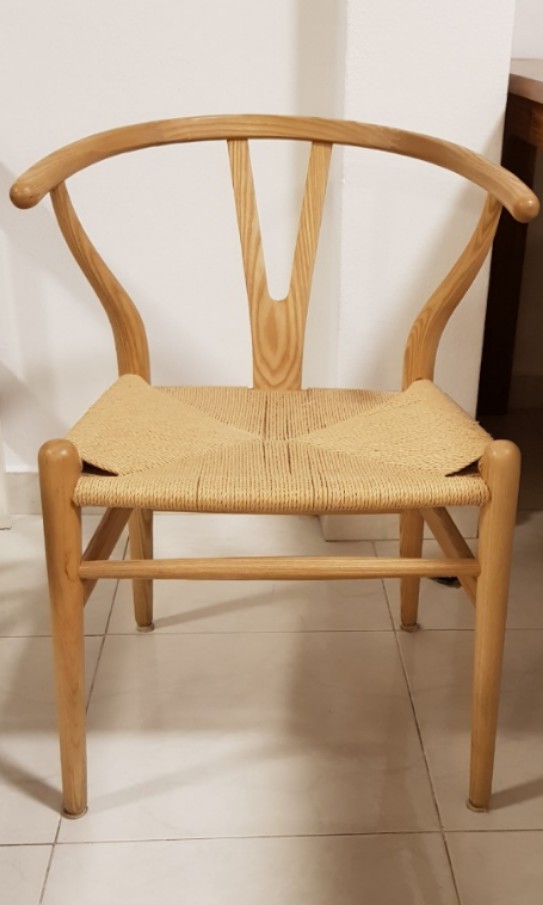 Wishbone chair (replica), Furniture & Home Living, Furniture, Chairs on