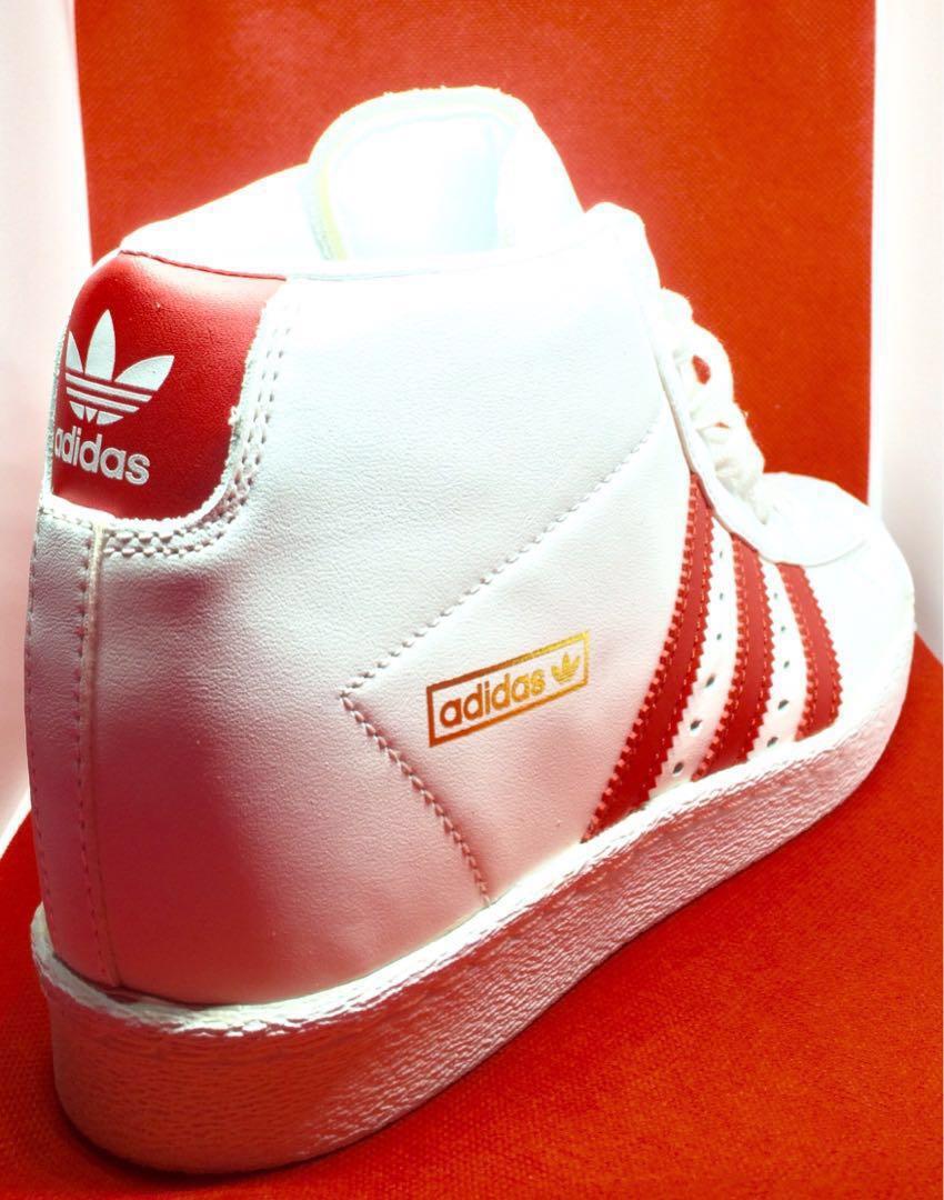 adidas superstar high top red