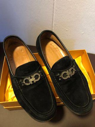 Salvatore Ferragamo Black Suedes