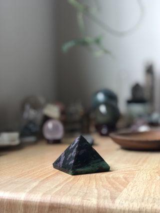 Ruby in zoisite Ruby Fuchsite Pyramid