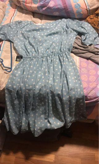 Floral dress- with elastic band