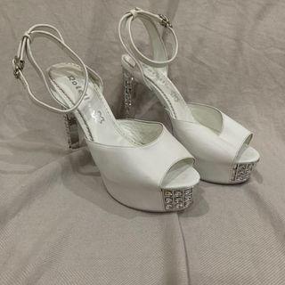 Rotelli White Heels 13cm