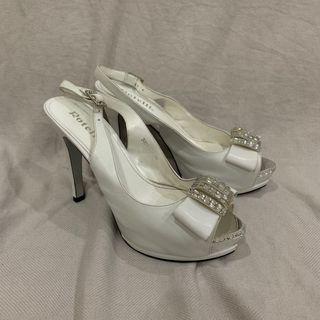 Rotelli White Heels 12cm