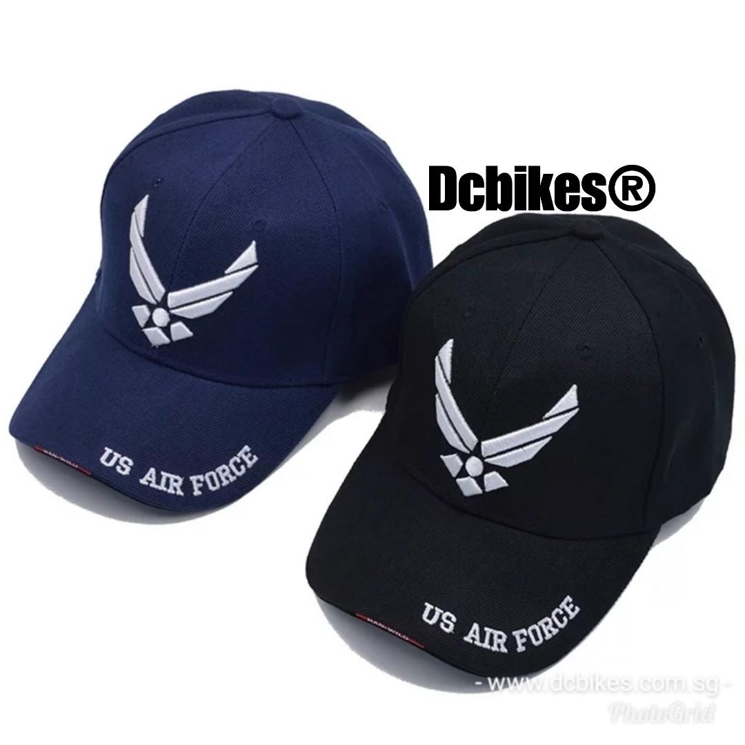 blue and black dc hat