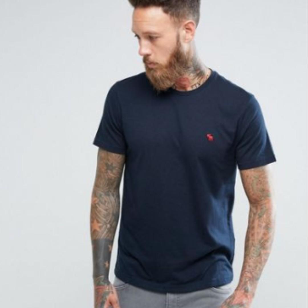 Abercrombie Fitch Slim Fit T Shirt Pop Icon Crew Neck Men S Fashion Tops Sets Tshirts Polo Shirts On Carousell