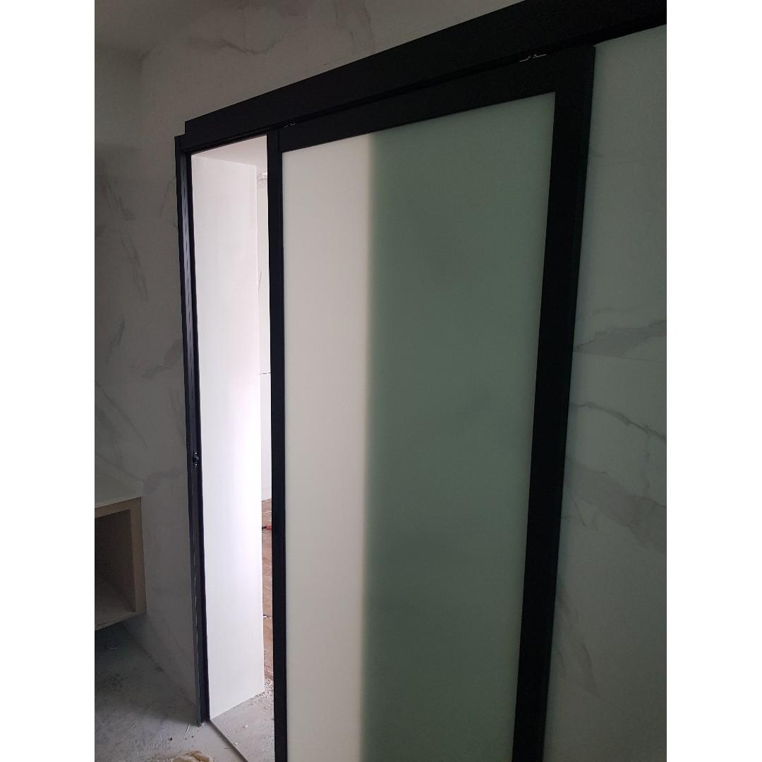 Aluminium Sliding Door (Top Roller Without Track)(3ft x 7ft) NEW YEAR