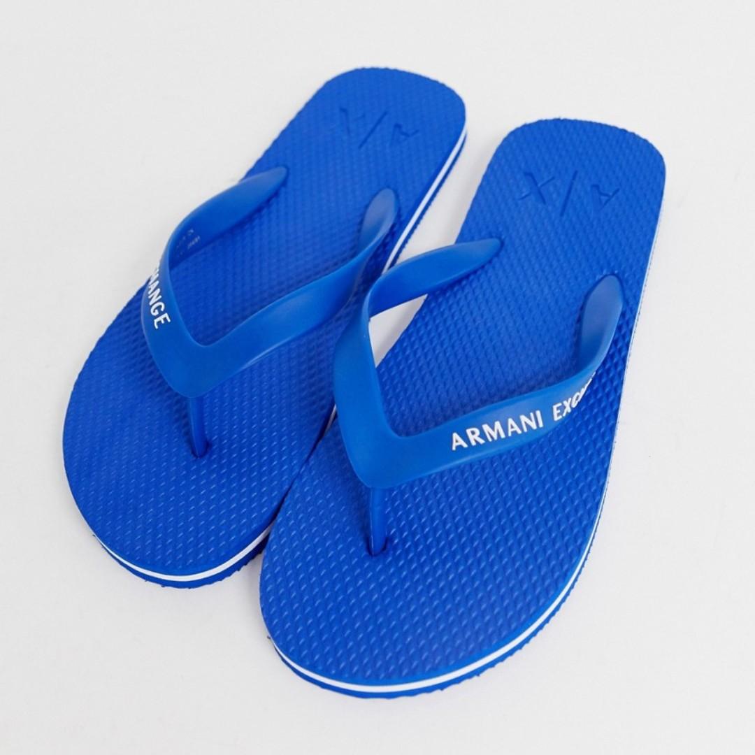 armani exchange flip flop