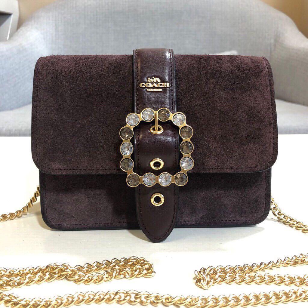 Coach bowery crossbody with jewel buckle online