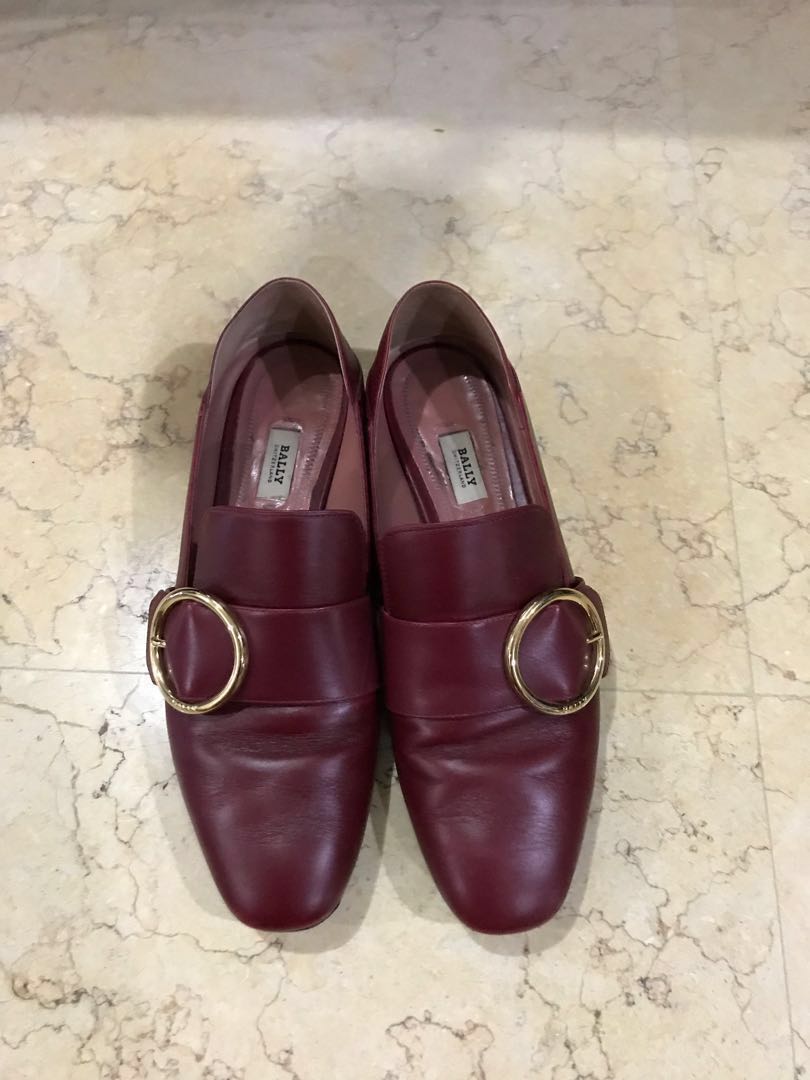 Bally Lottie Loafers Burgundy 38