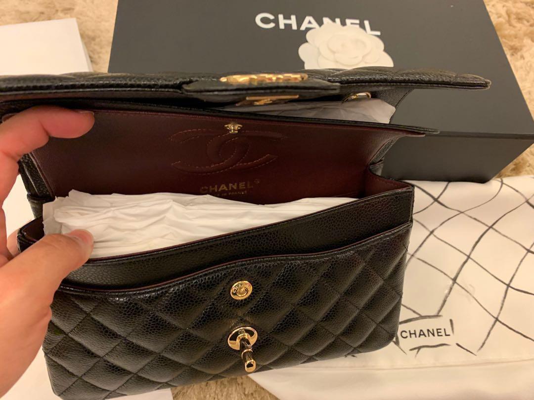 Chanel Classic Flap Small Black Caviar GHW , Luxury, Bags